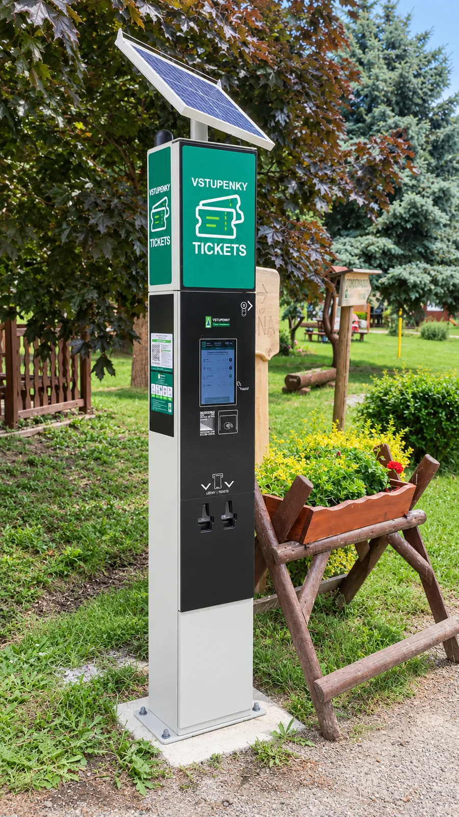 Vstupenkový systém s QR platbou pri prírodnej rezervácii