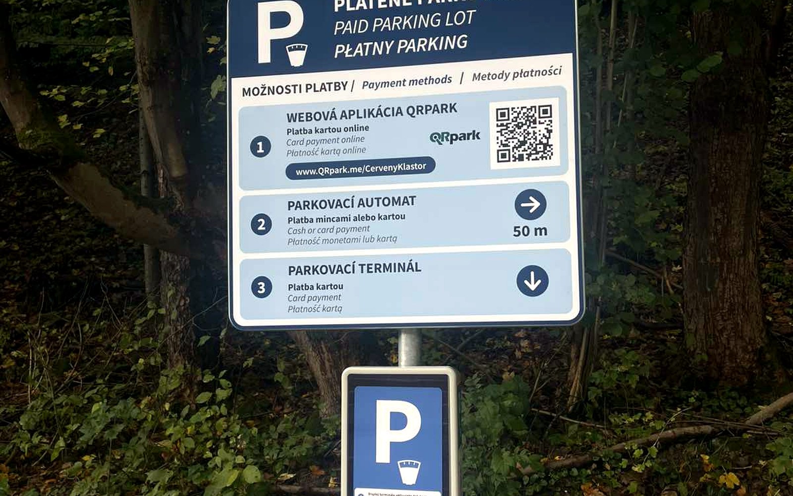 Samoobslužné zariadenie v turistickej lokalite